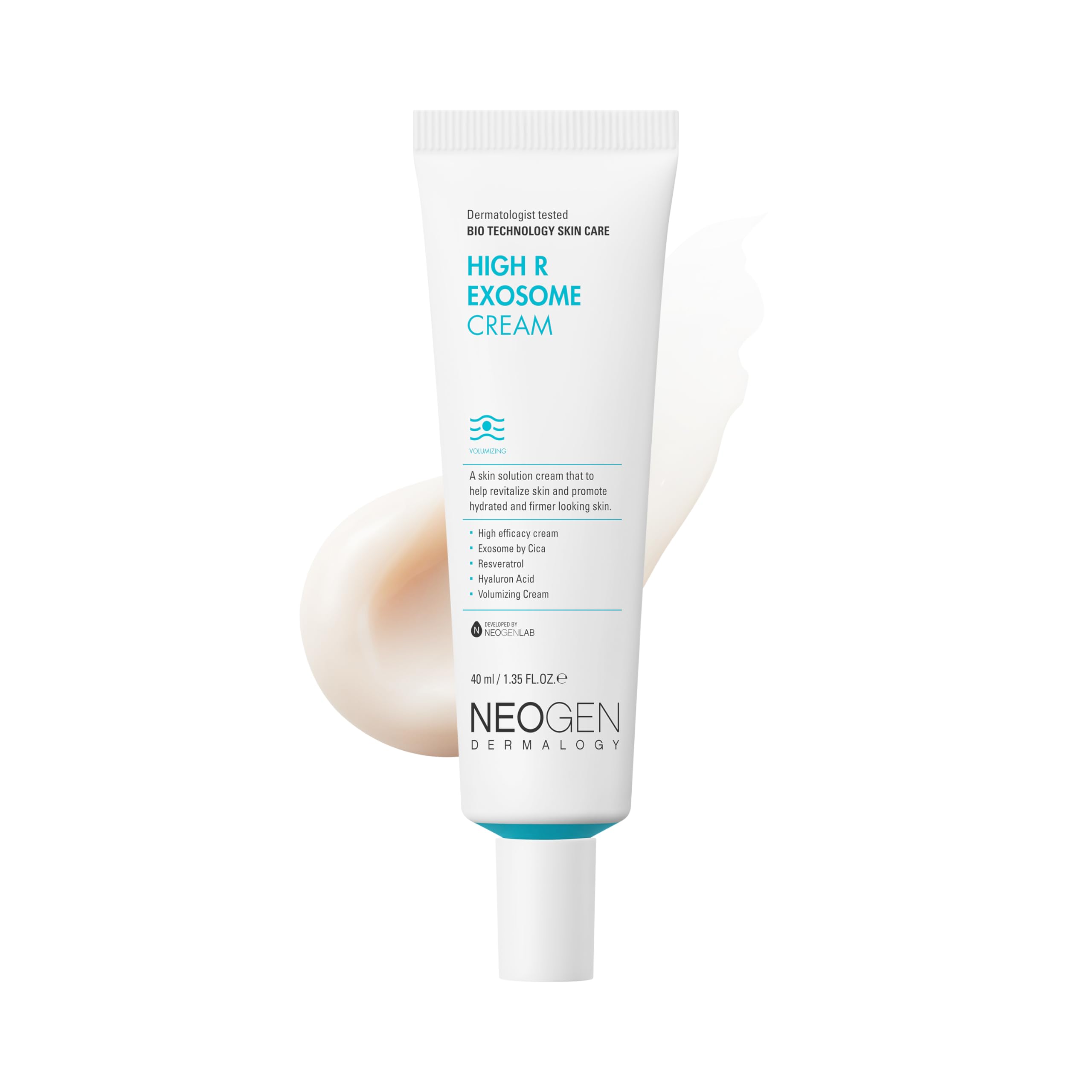 NEOGENLAB DERMALOGY Exosome Crème – bouteille hydratante pour peau nourrie et souple.