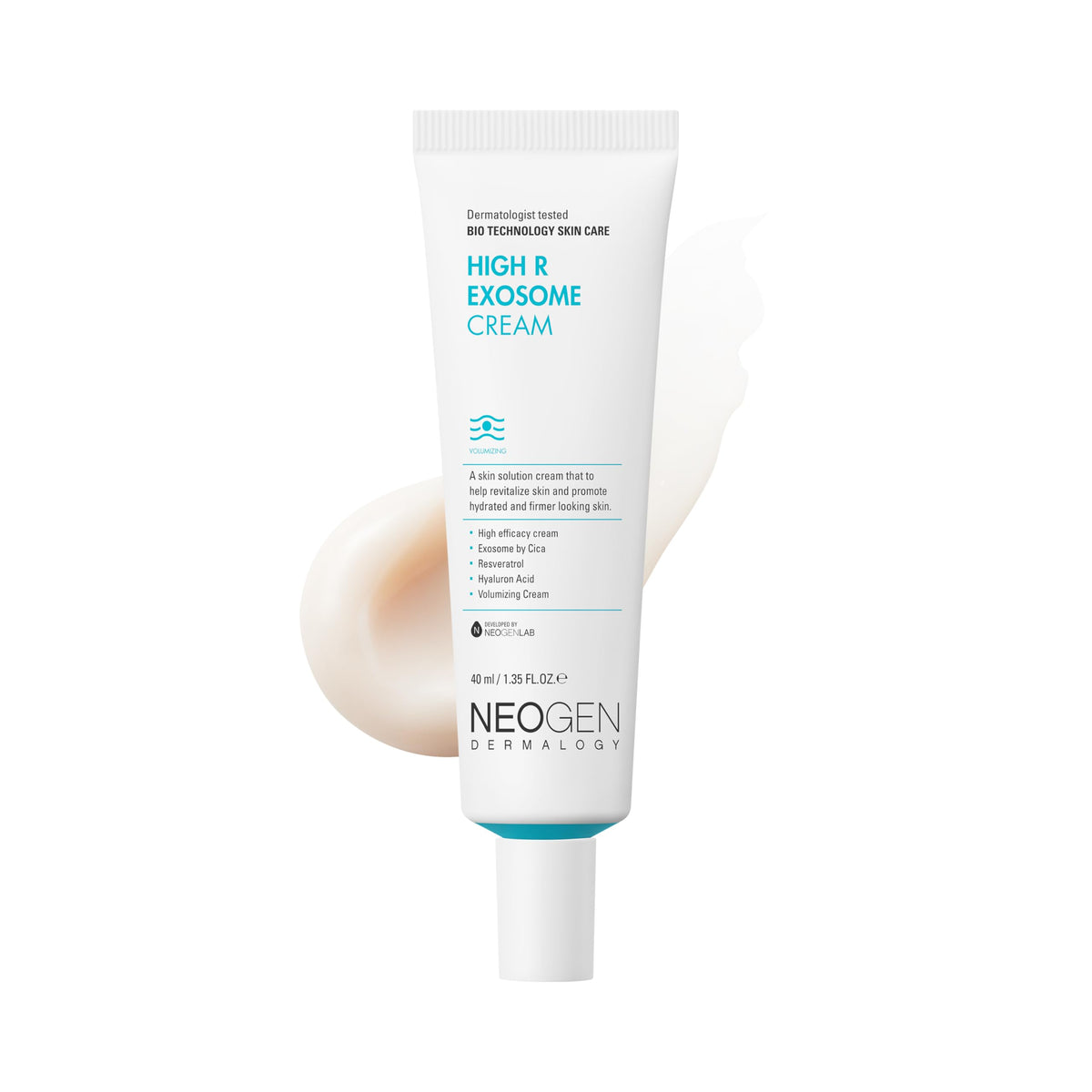 NEOGENLAB DERMALOGY Exosome Crème – bouteille hydratante pour peau nourrie et souple.