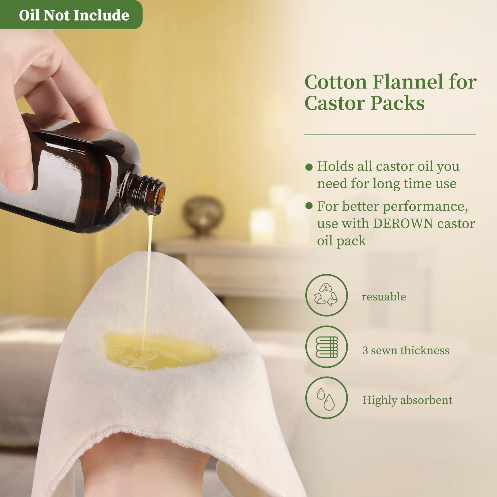 DEROWN flanelle coton naturelle douce pour peau sensible et confort.