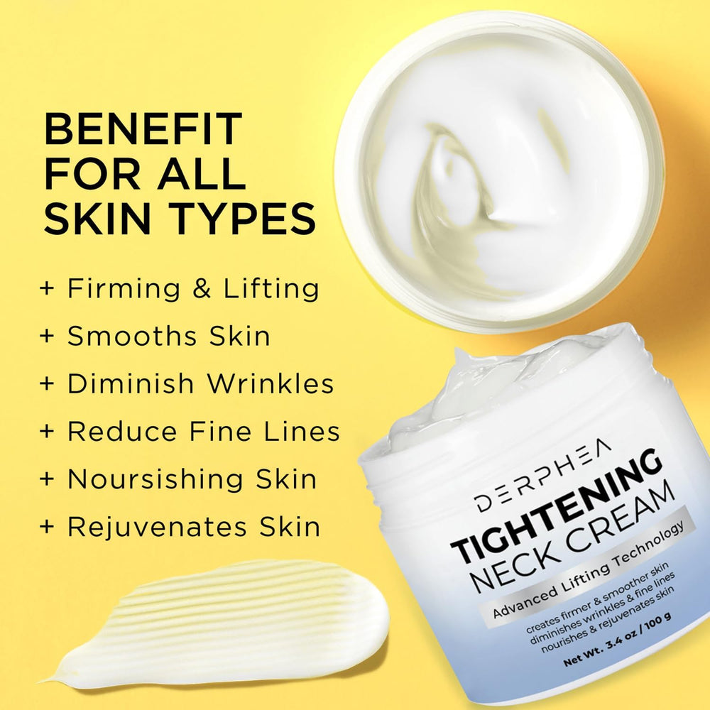 DERPHEA Crème du Cou — Application douce sur le cou pour lisser les ridules.