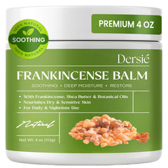Dersie baume encens bouteille 4oz hydratation et confort