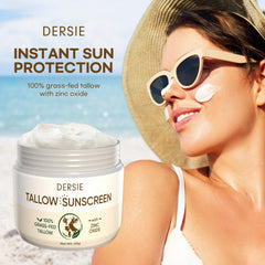 Dersie beef tallow sunscreen highlights beeswax ingredient for barrier protection