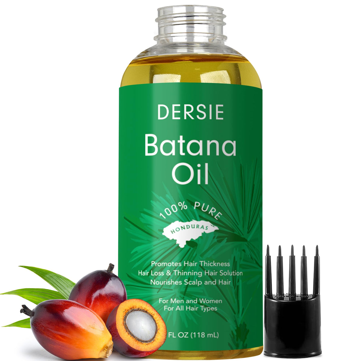 Dersie Batuna Huile – bouteille avec applicateur pour une application précise et nourrissante.