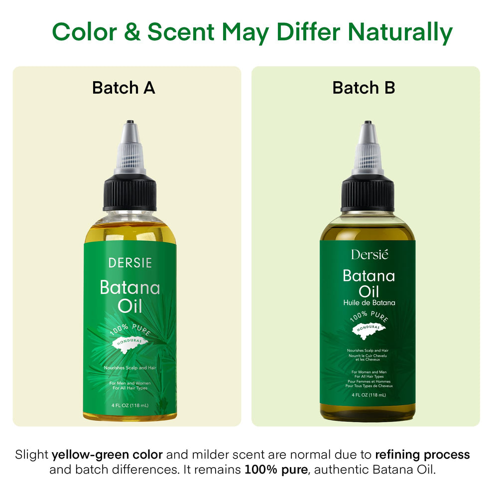 Dersie Batana Oil – goutte sur la paume pour une application facile