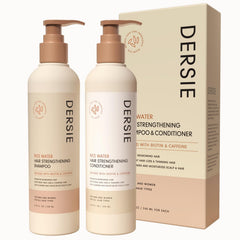 Shampoing Dersie Eau de Riz, bouteille visible, peut soutenir la densité des cheveux