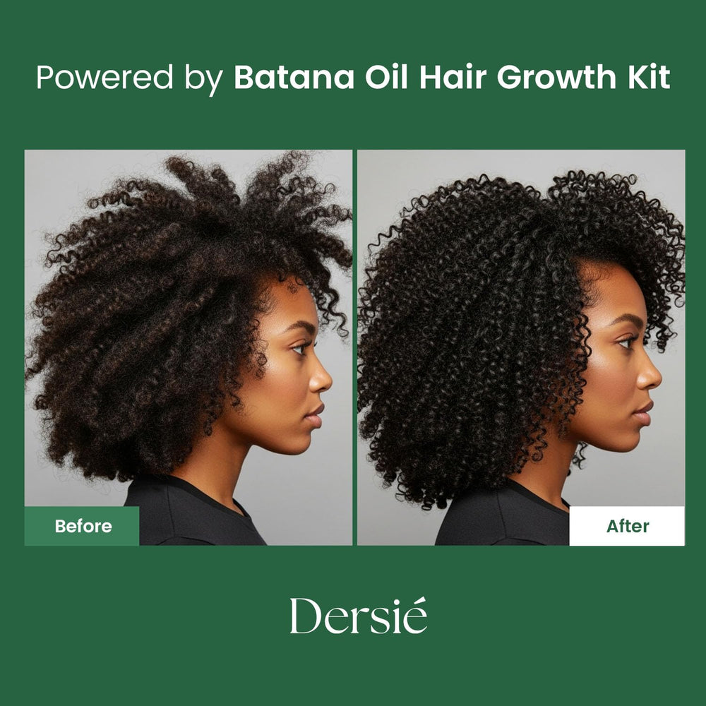 Dersie Shampoing Batana : nettoyer sans dessécher et laisser les cheveux propres et souples.