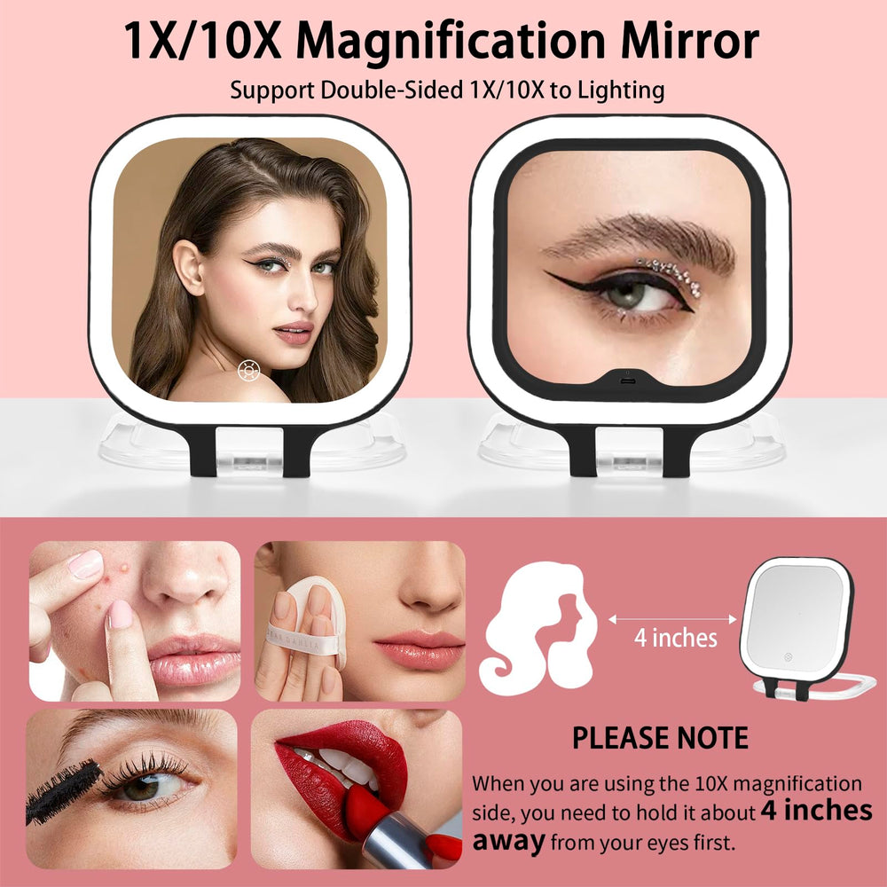 DESCHEN Miroir LED avec couleur réglable en 3 modes pour différentes ambiances