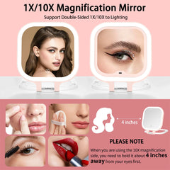 DESCHEN miroir maquillage voyage 1x pour retouches rapides