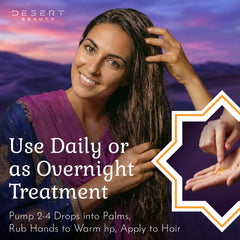 Desert Beauty Argan Oil – application quotidienne sur les longueurs