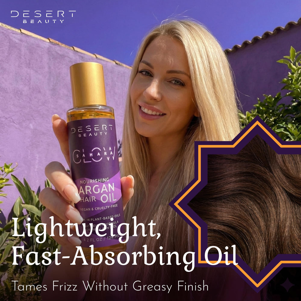 Desert Beauty Argan Oil – gouttes prêtes à nourrir les cheveux secs