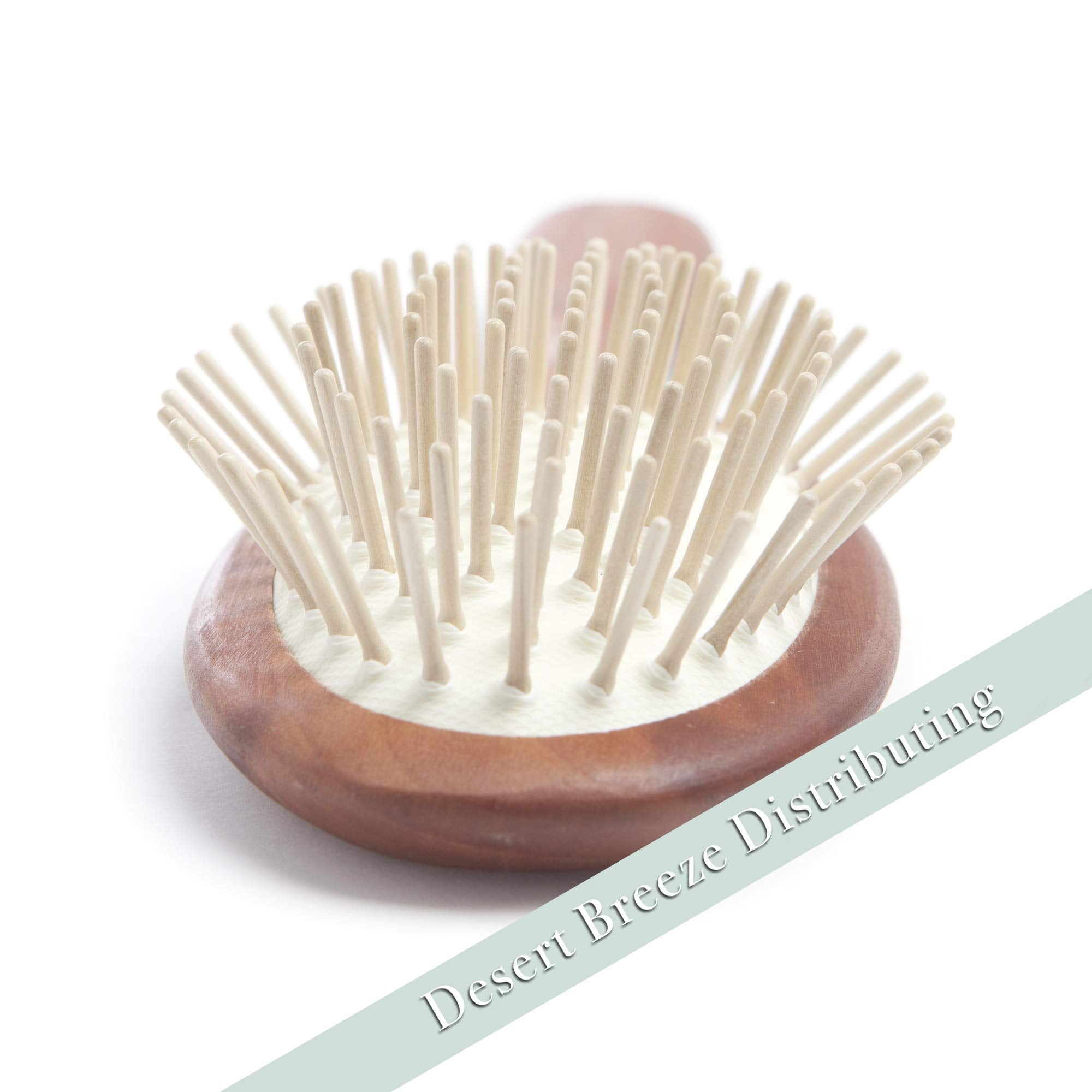 Desert Breeze brosse-poignee-ergonomique-bois-poire, brushing quotidien confortable.