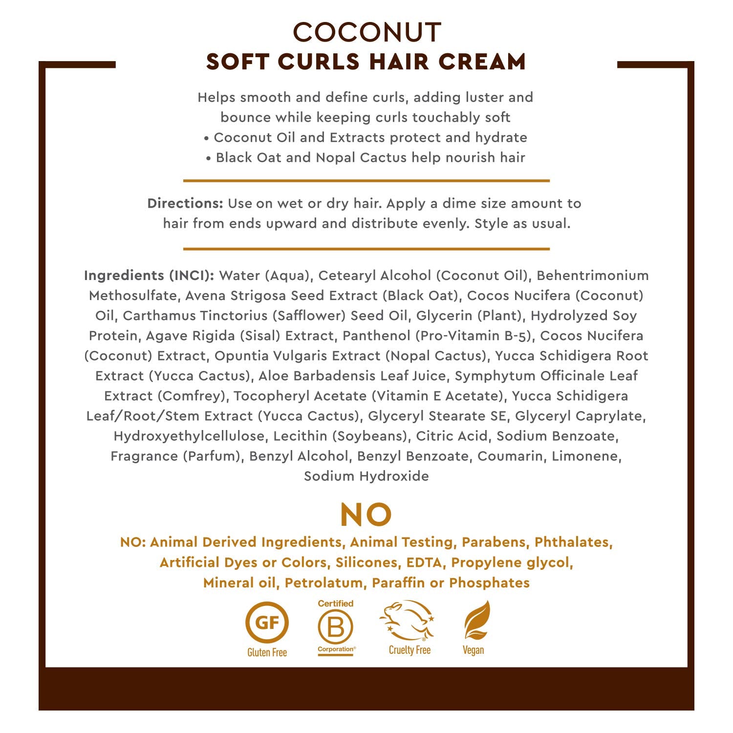 Desert Essence Coconut Soft Curls, provitamine-b5 pour cheveux plus forts et élastiques.