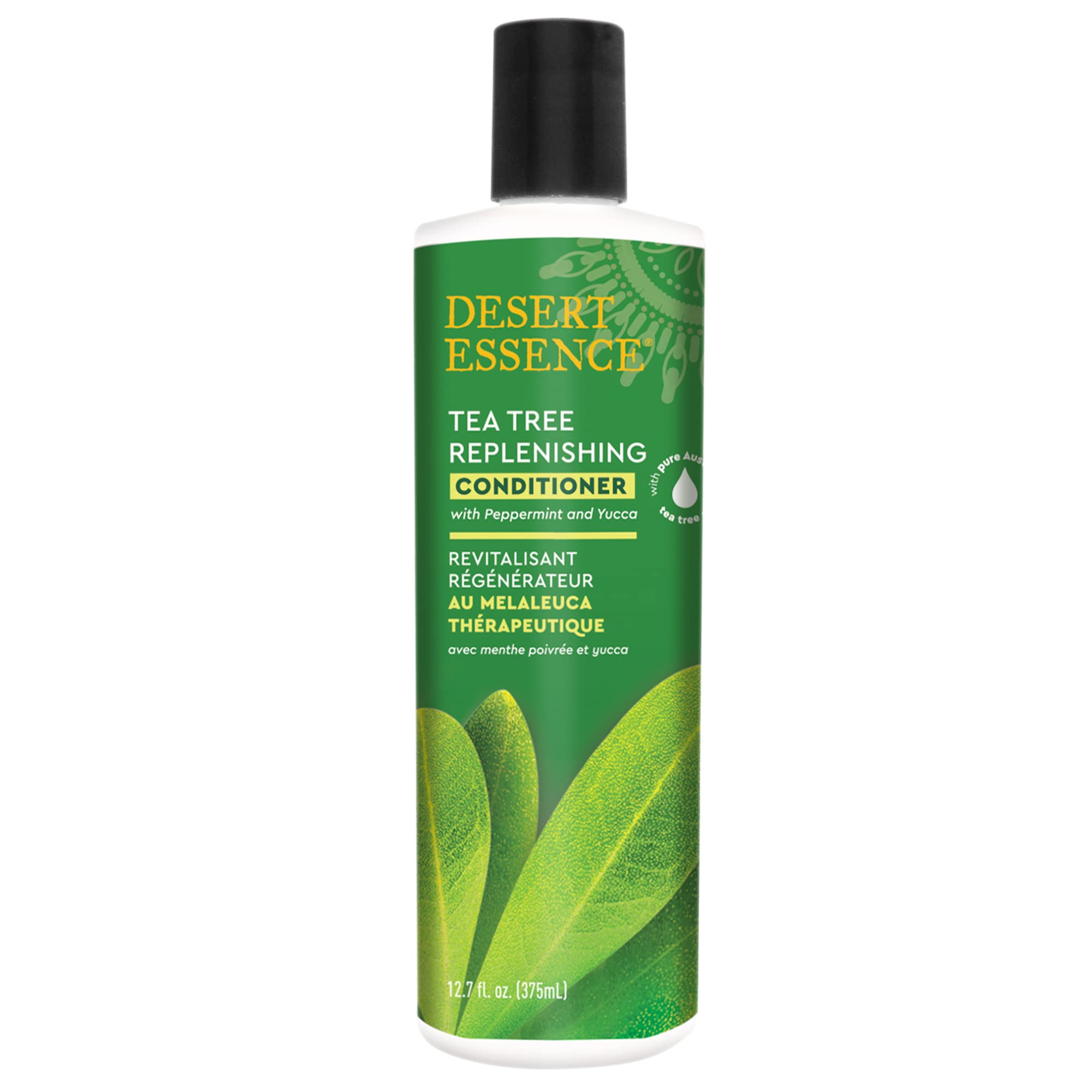 Desert Essence Conditionneur Cheveux Tea Tree - flacon pour démêlage en douceur.