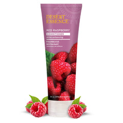 Desert Essence Framboise Rouge, parfum naturel pour cheveux frais.
