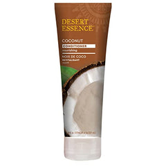 Desert Essence Conditionneur Noix de Coco, cheveux soyeux après utilisation et démêlage facilité.
