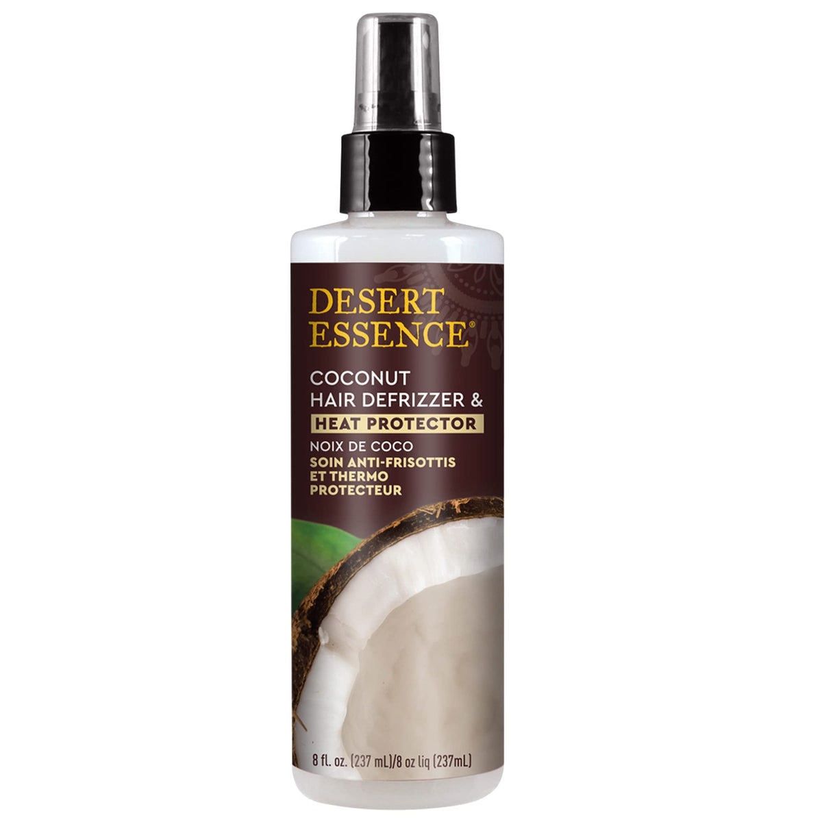 Desert Essence défrisant-cheveux coco: spray prêt à lisser et protéger.