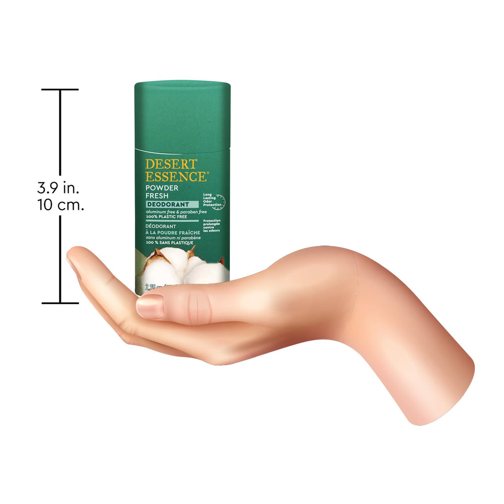 Desert Essence Tea Tree, déodorant poudre naturelle avec huile Tea Tree pour douceur.