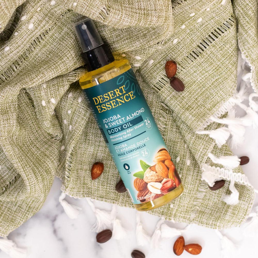 Peau sensible apaisée par camomille et vitamine E.