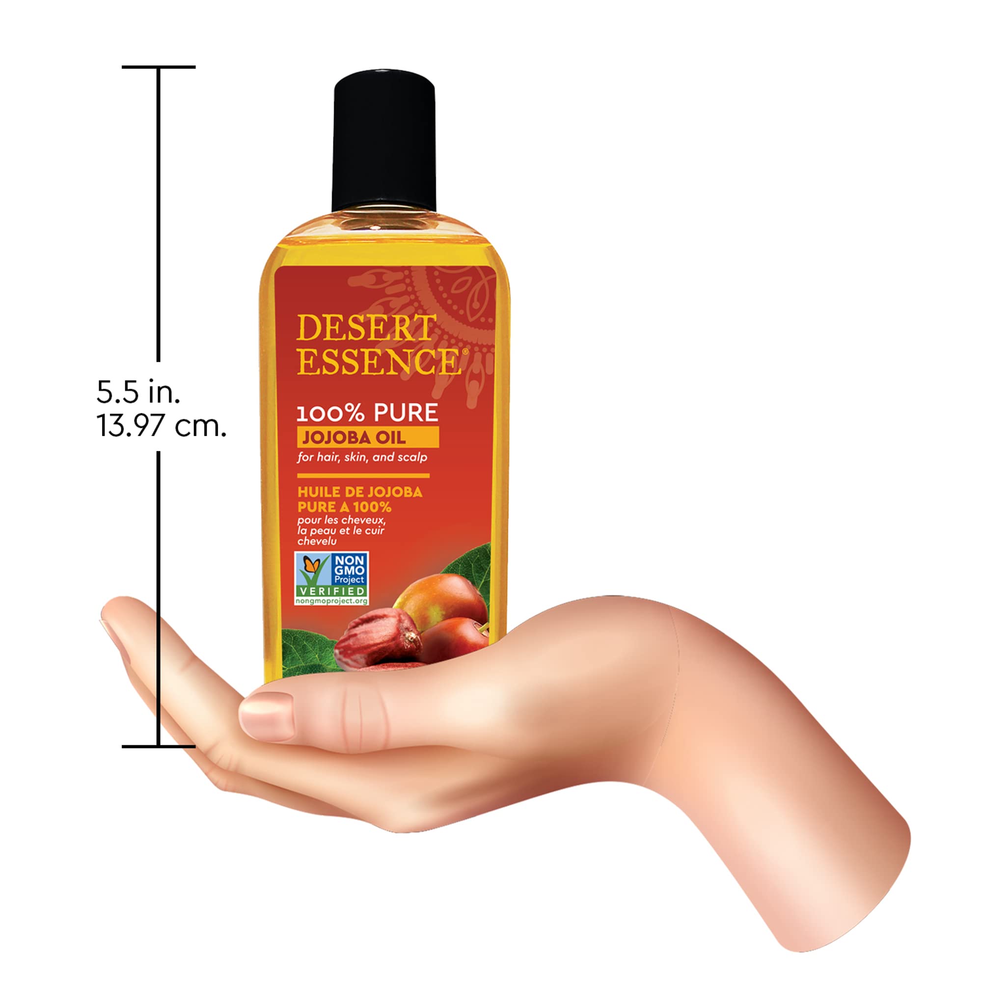 Desert Essence Huile de jojoba après rasage et soin des lèvres