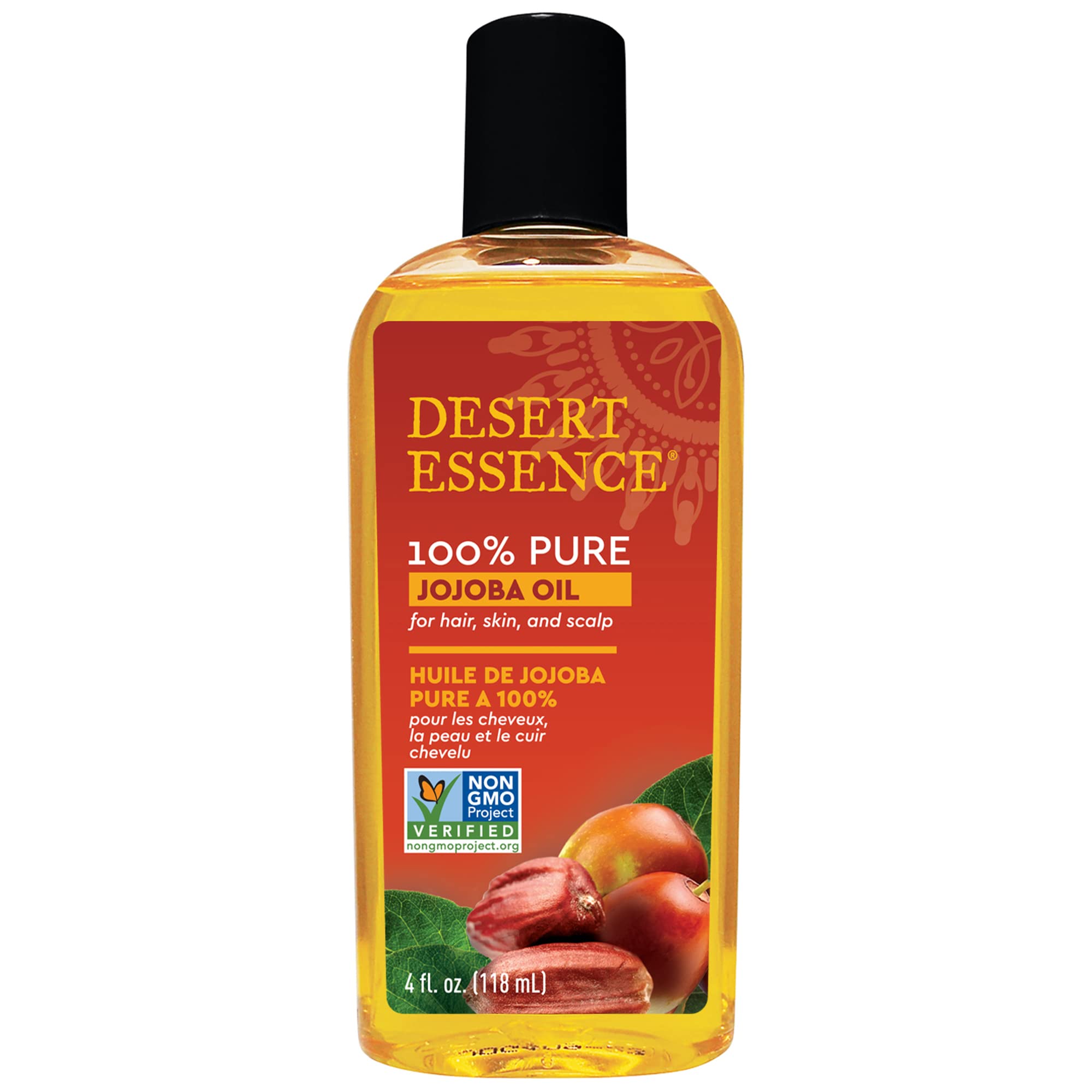 Desert Essence Huile de jojoba – bouteille pratique et pure, usage quotidien