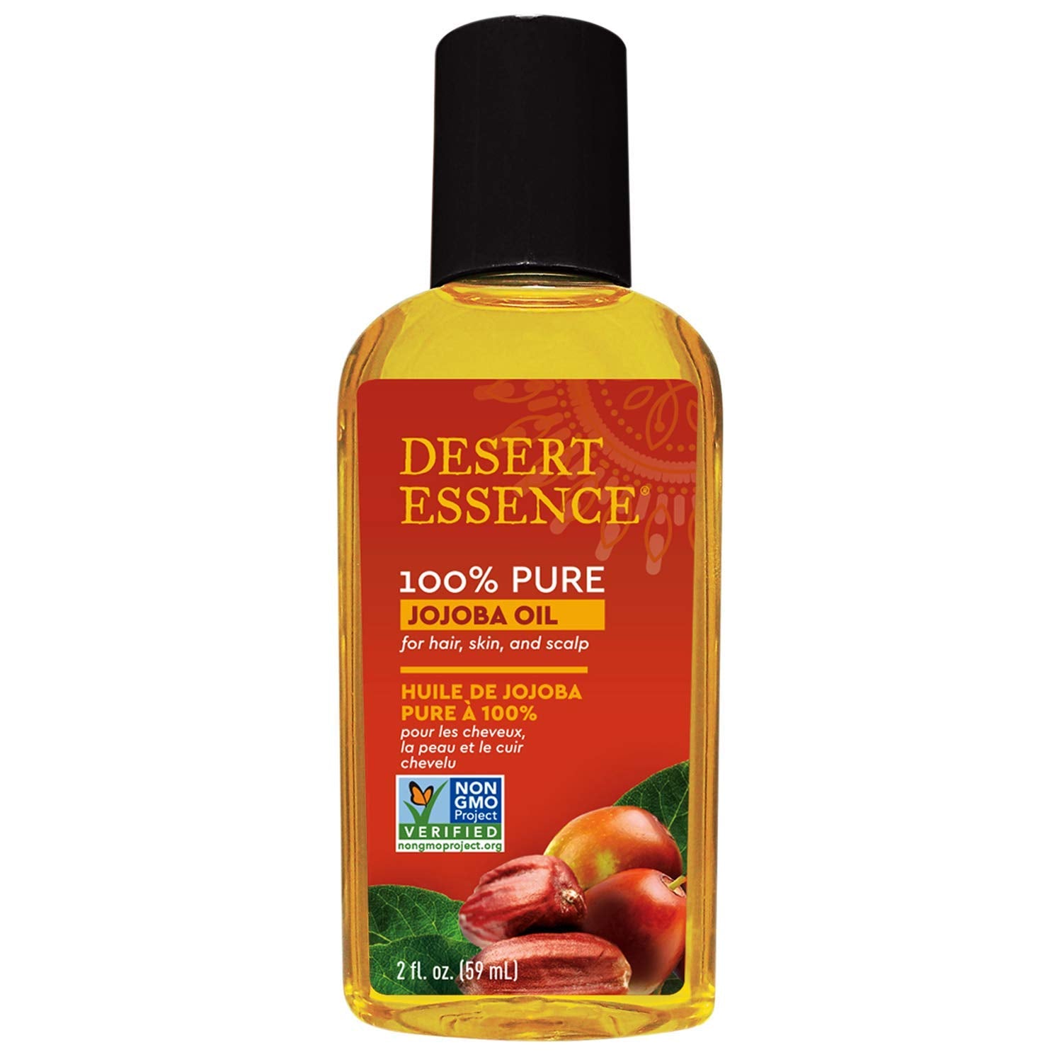 Desert Essence Huile de Jojoba Pure sur le visage, absorption rapide.
