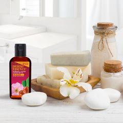 Desert Essence huile moringa-jojoba-rose-musquee, application visage qui pénètre rapidement.