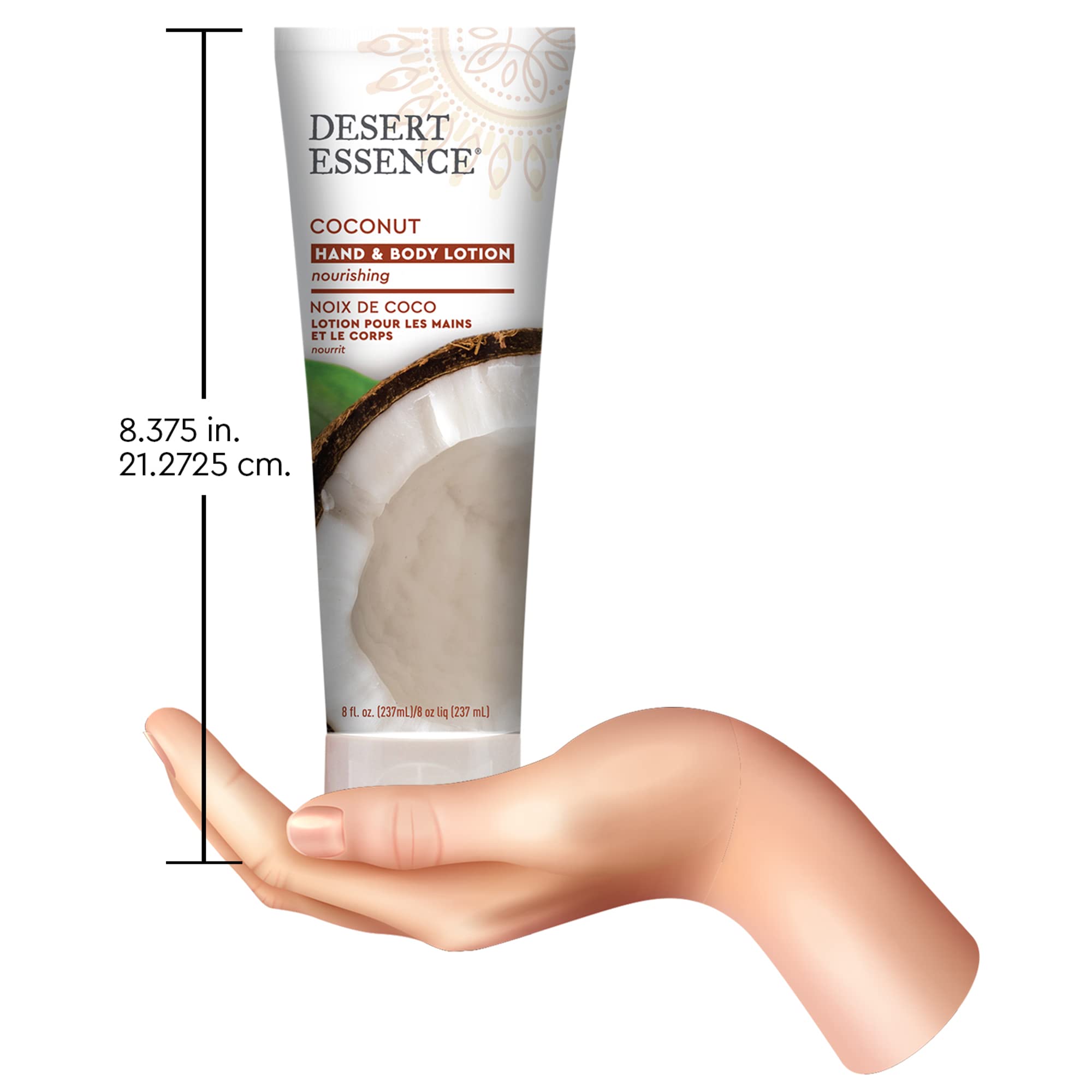 Desert Essence – Ingrédients propres sans parabènes et phtalates.
