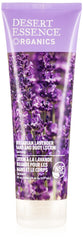 Desert Essence Lotion lavande bulgare sur flacon, hydratation apaisante pour mains et corps.