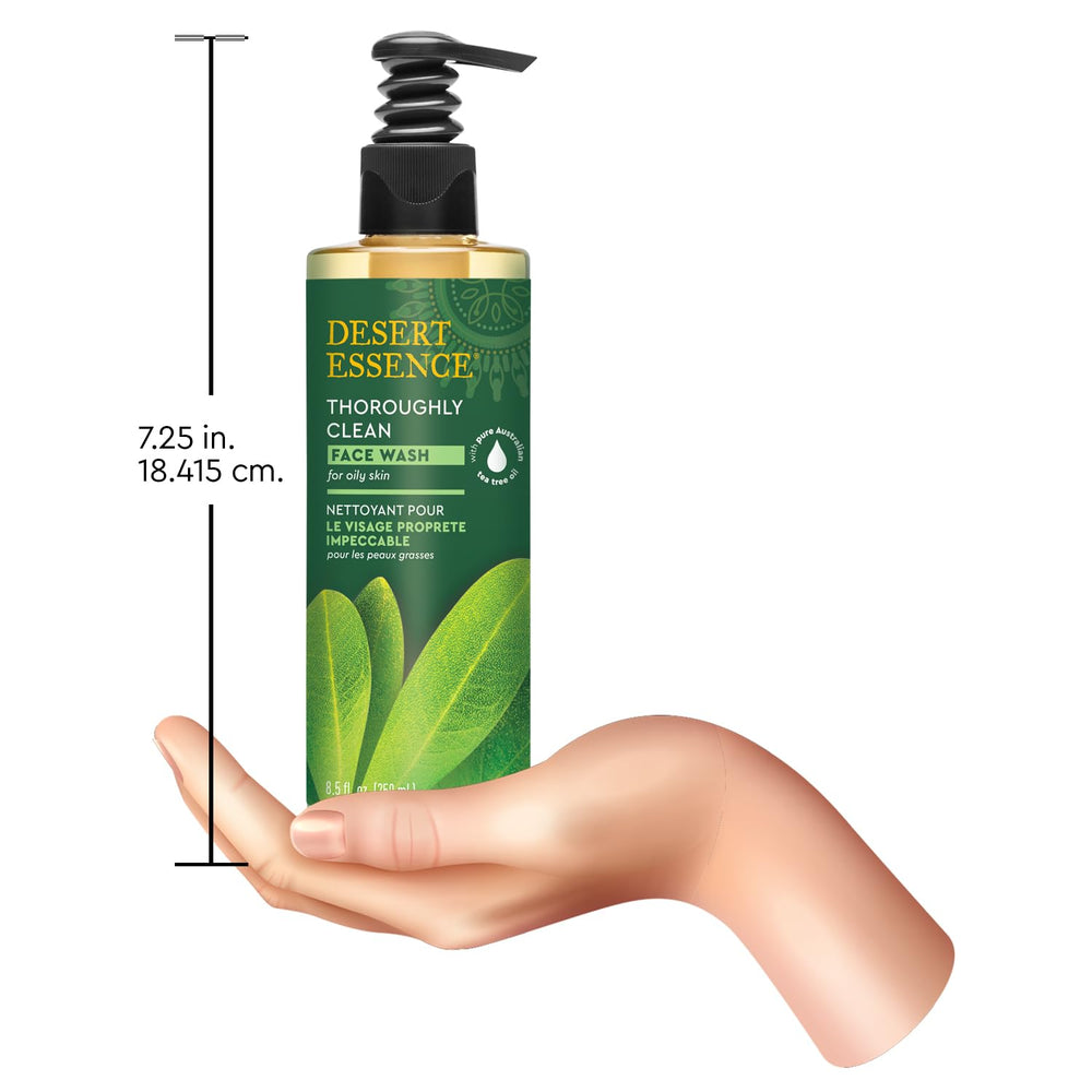 Routine visage quotidienne avec Desert Essence, soin doux et efficace.