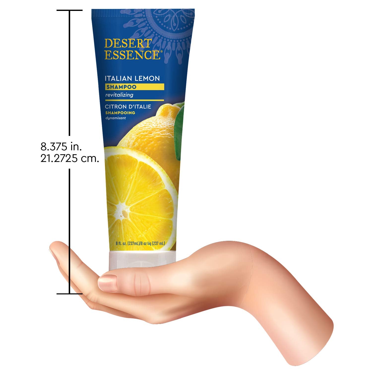 Desert Essence routine vegane sans gluten pour cheveux sains.