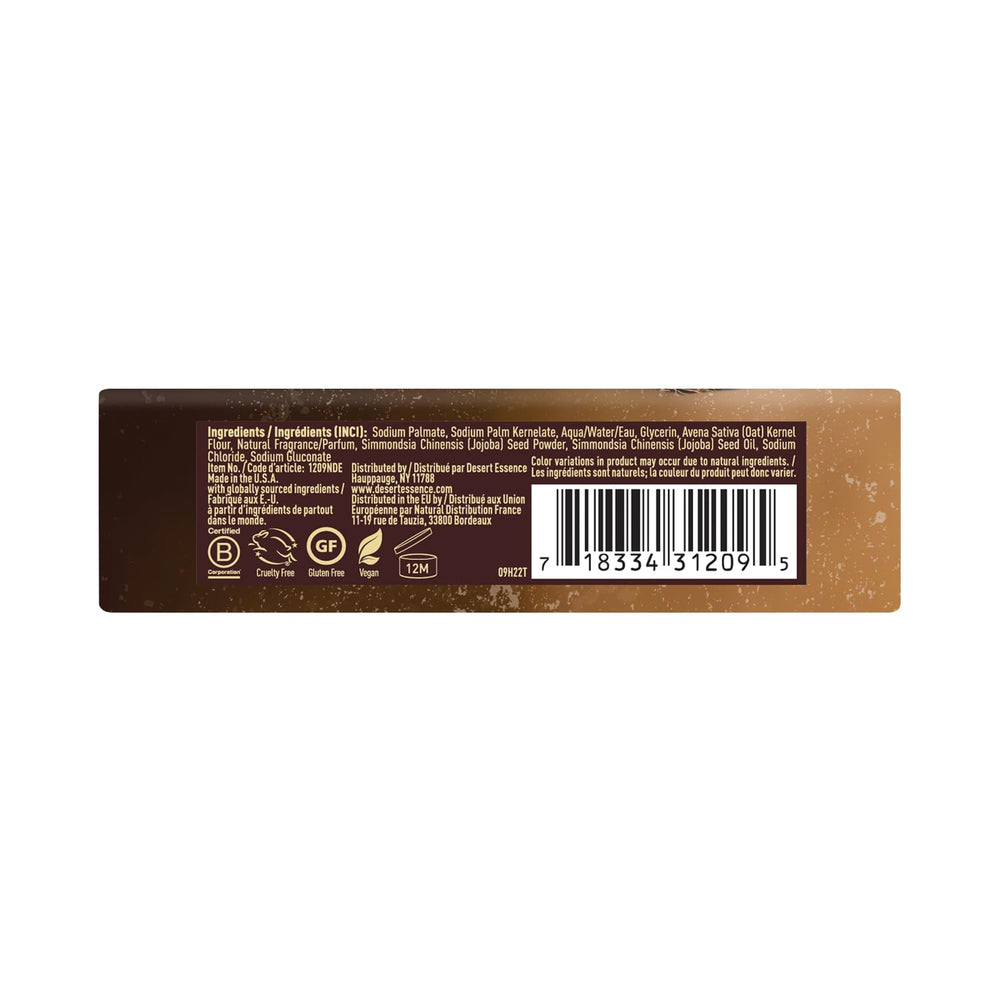 Desert Essence savon vegan et sans cruauté: choix éthique.