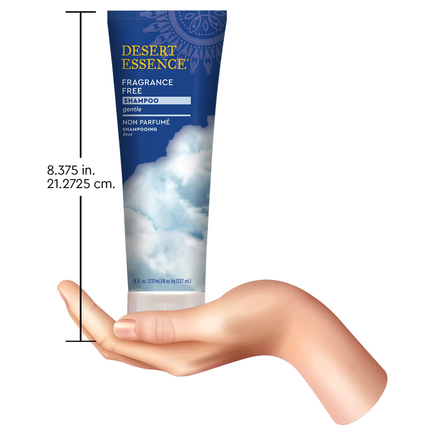 Desert Essence Shampoing Sans Parfum: feuilles de consoude pour un soin naturel des mèches.