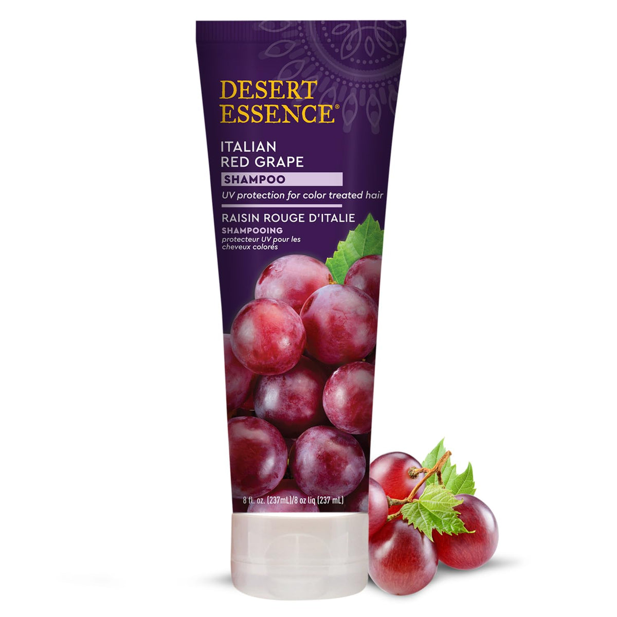 Desert Essence Shampoing Raisins Rouges Italien – bouteille: hydrate et protège les cheveux.