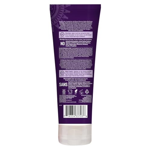 Desert Essence Shampoing Raisins Rouges Italien – ingrédients: extrait de raisin biologique et antioxydants.