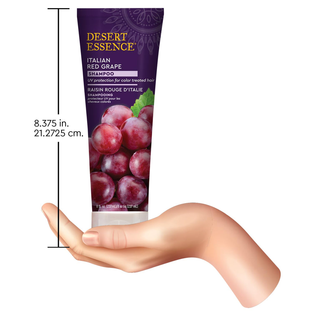 Desert Essence Shampoing Raisins Rouges Italien – usage quotidien pour nettoyer en douceur et nourrir.
