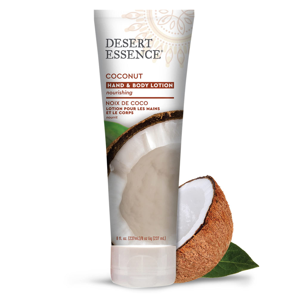 Desert Essence – Texture-crème-coco-jojoba pour douceur durable.