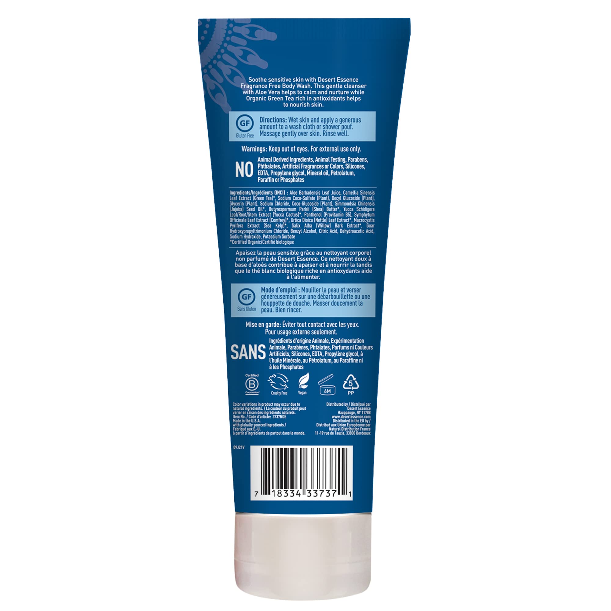 The Vert bio Desert Essence riche en antioxydants pour peau nourrie.