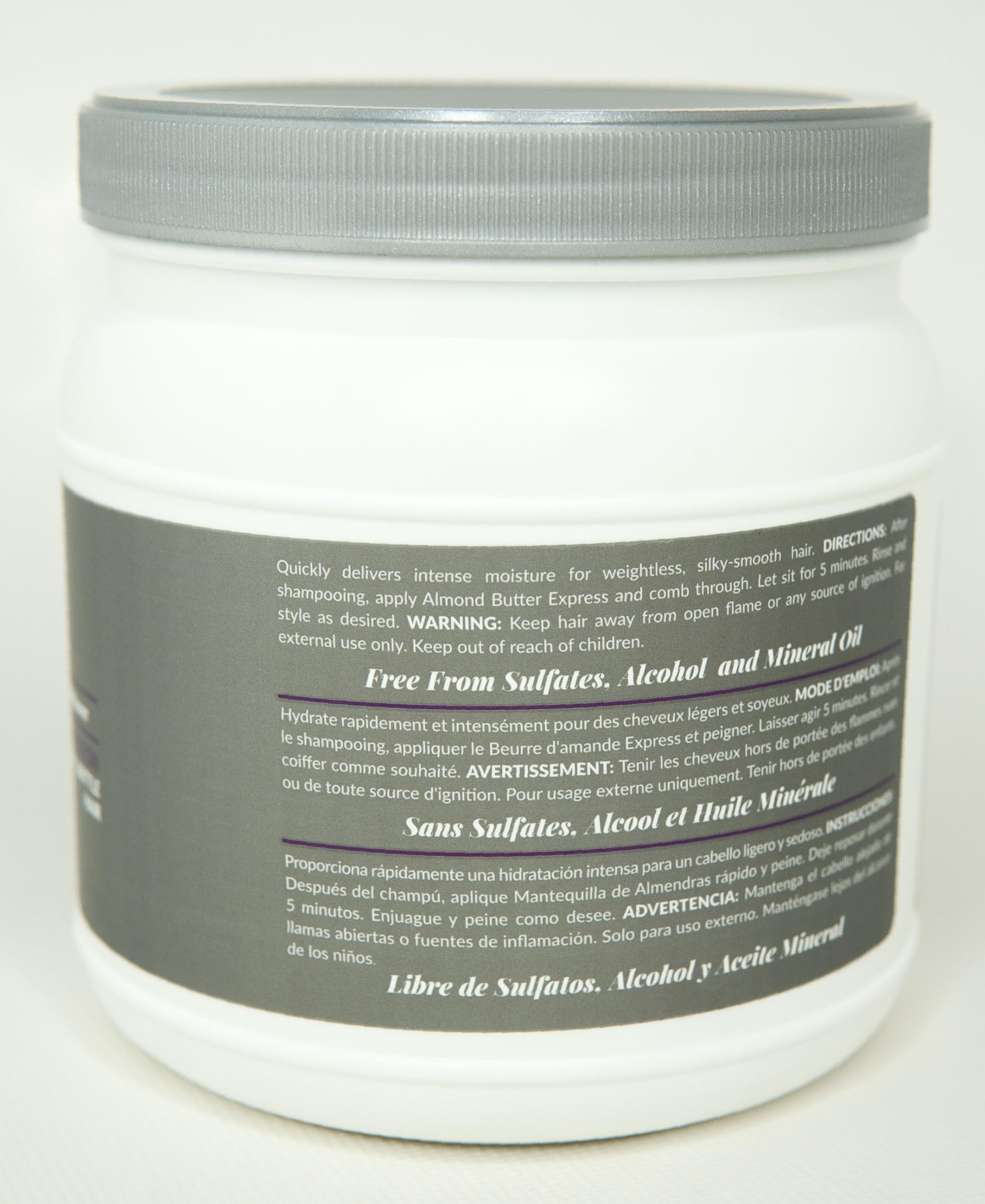Design Essentials Beurre d'Amande Express, hydratation intense pour cheveux cassants et soyeux.