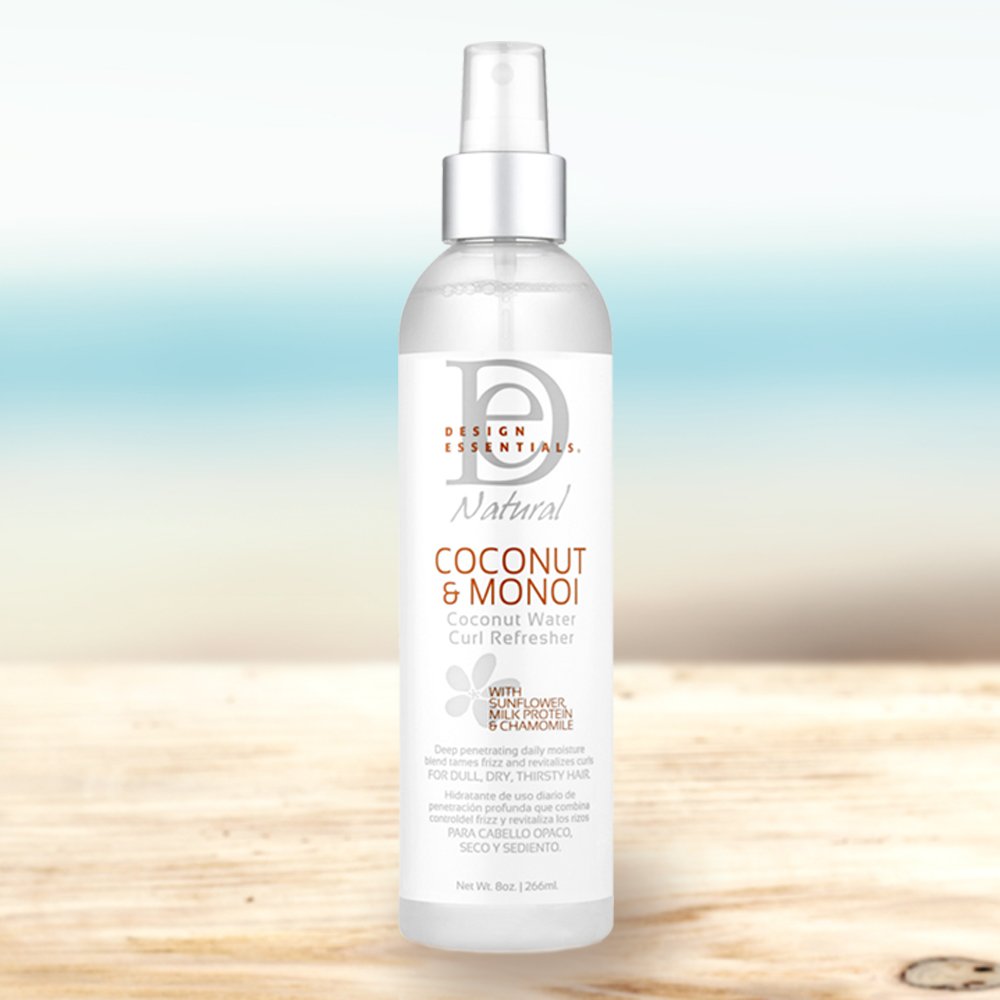 Design Essentials Coconut Curl Refresher — définition douce pour boucles souples.