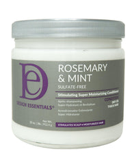 Design Essentials Romarin Menthe - bouteille: hydratation rapide et cuir chevelu revitalisé.