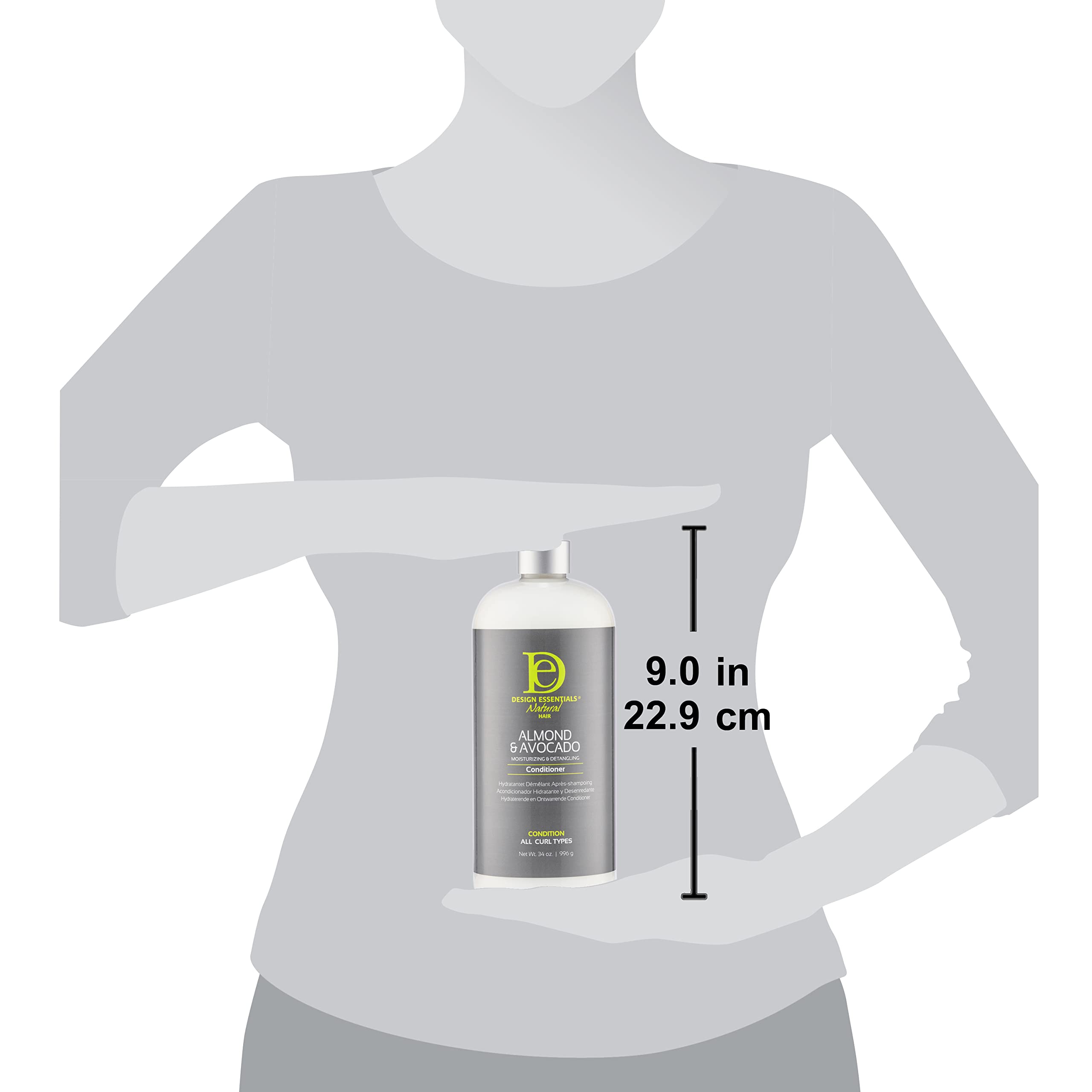 Design Essentials flacon généreux 34oz – douceur durable pour cheveux