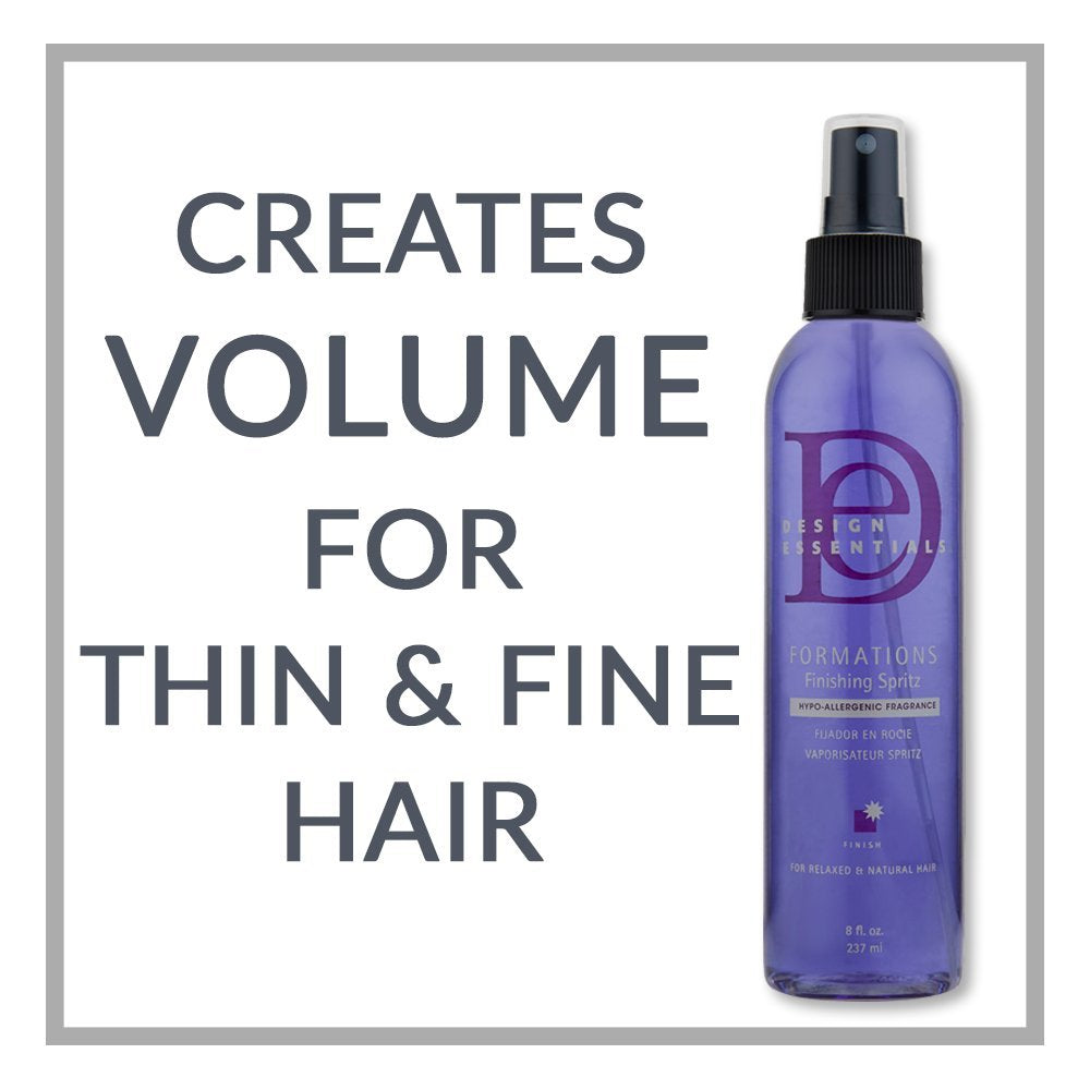 Design Essentials Formations Finishing Spritz – application racines pour volume naturel