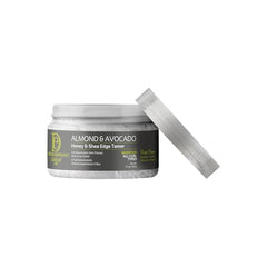 Gel capillaire miel-beurre-karite: texture lisse pour coiffage précis.