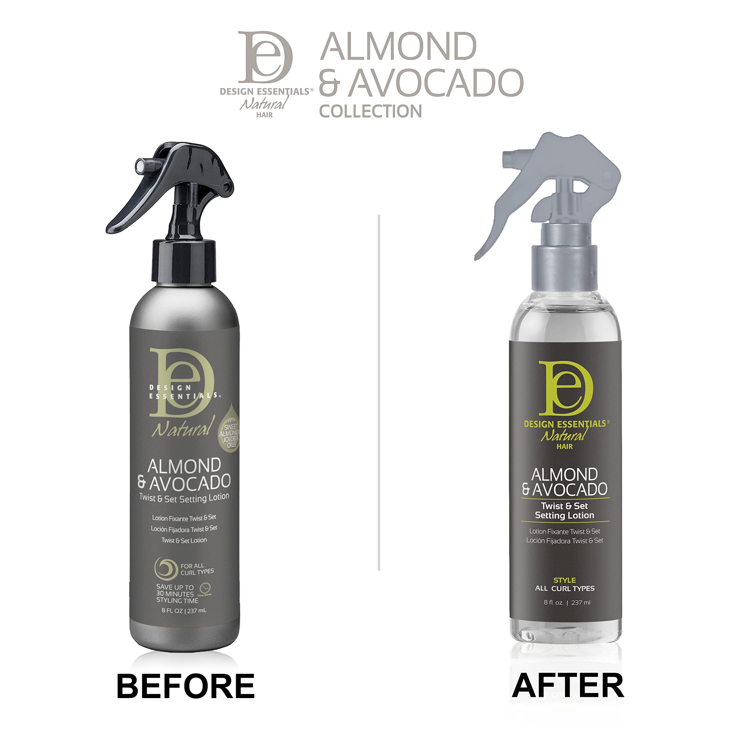 Design Essentials Lotion twist et set: application facile et rapide.