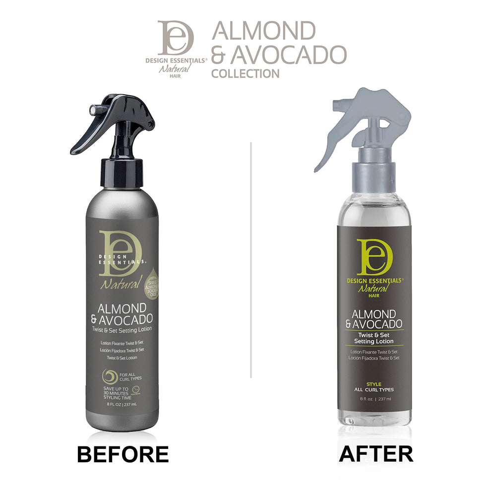 Design Essentials Lotion twist et set: application facile et rapide.