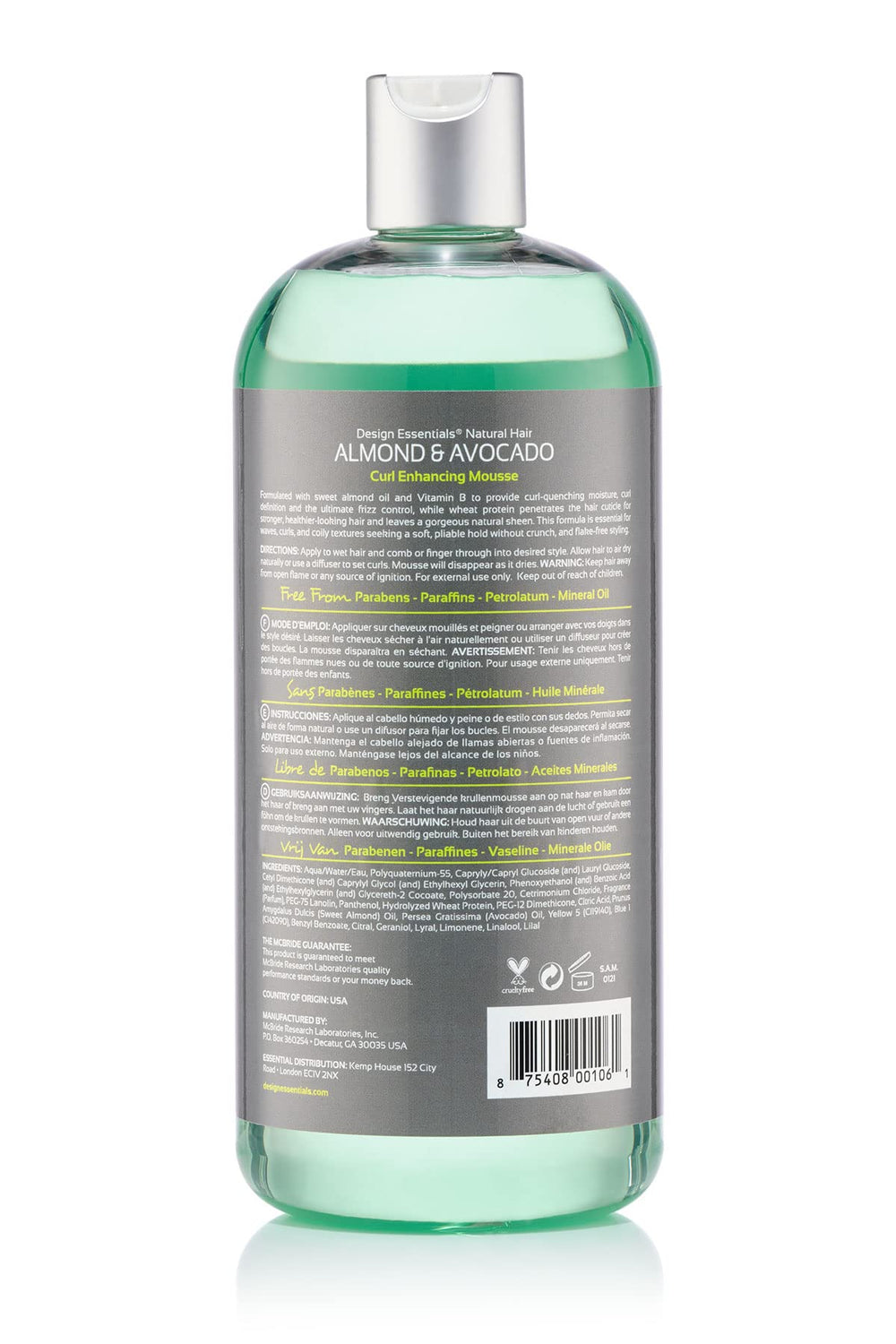 Design Essentials Mousse Brillance lumineuse recharge: fini satinée et éclat sain