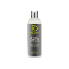 Design Essentials Shampoing Amande Avocat : bouteille claire facilitant l'application et l'hydratation.