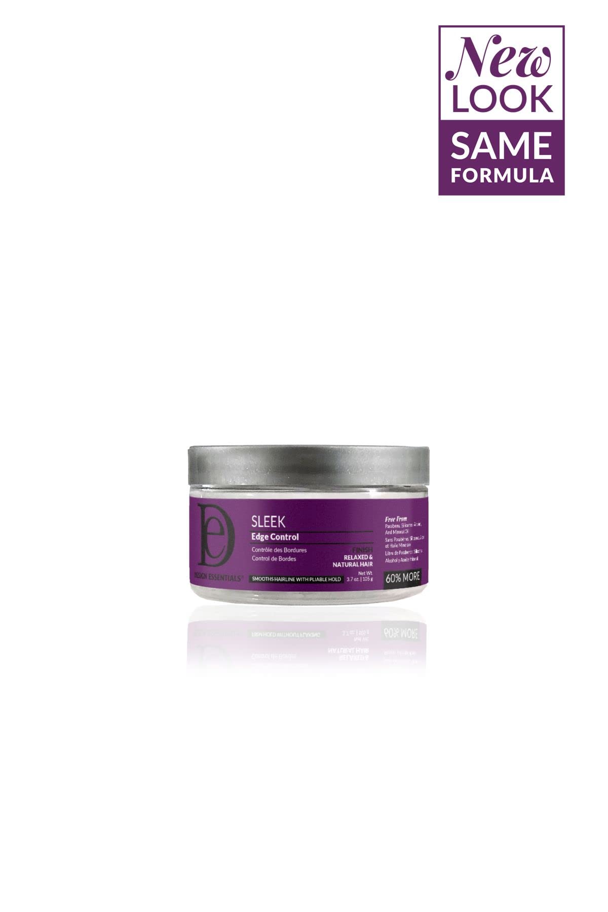Design Essentials Sleek Edge Control – brillance intense pour textures relaxées.