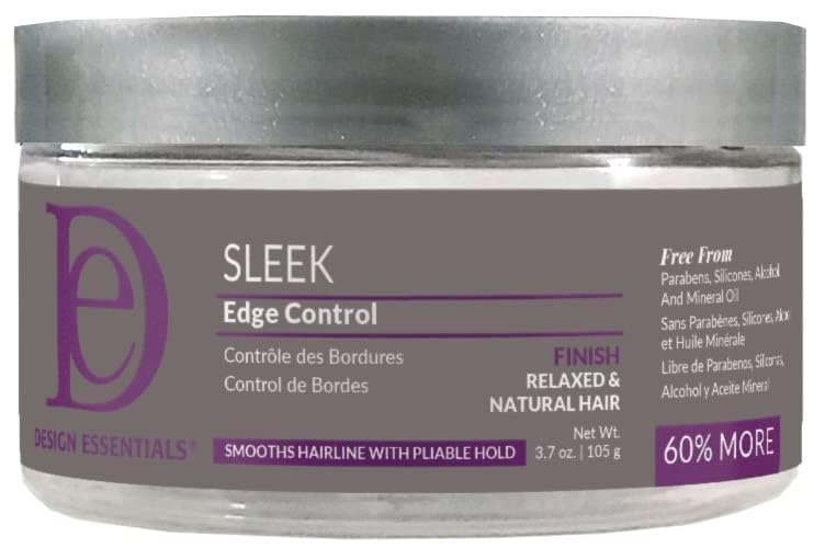 Design Essentials Sleek Edge Control – cheveux courts stylisés et naturels.