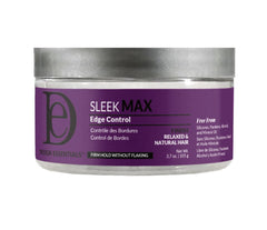Design Essentials Sleek Max Edge – bouteille montrant une tenue légère et une brillance intense